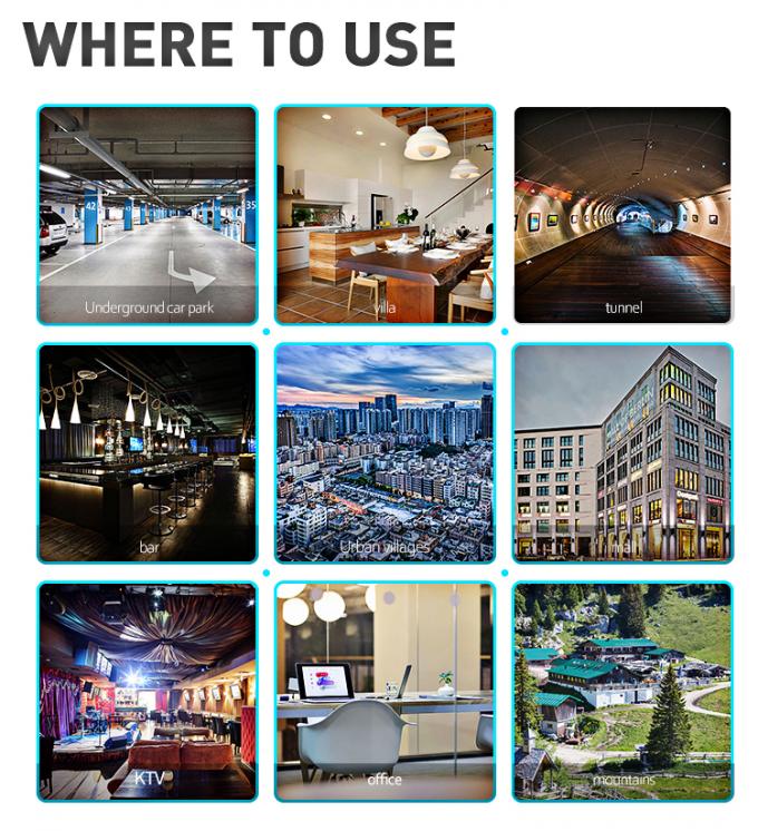 利益70dB AWS家の細胞信号のブスターの適用範囲300平方メートル 7