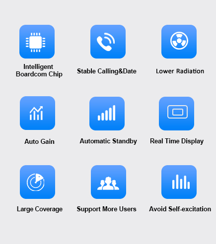 800MHz Lte 4gの中継器のアンプ細胞ネットワーク信号のブスター70dBi 1