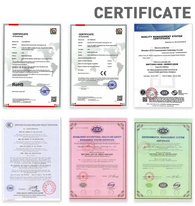 800MHz Lte 4gの中継器のアンプ細胞ネットワーク信号のブスター70dBi 14