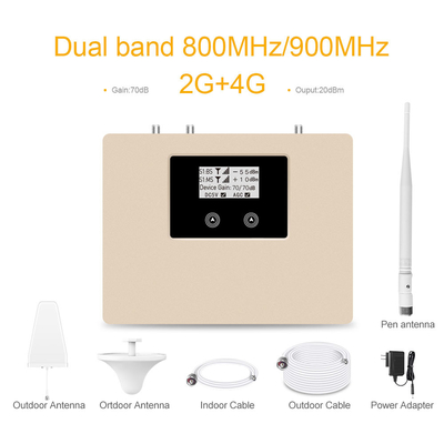 購入 800-GSM+4G 70dB 増幅 デュアルバンド GSM ブースター 4G LTE モバイルネットワーク リピエーター オンライン製造