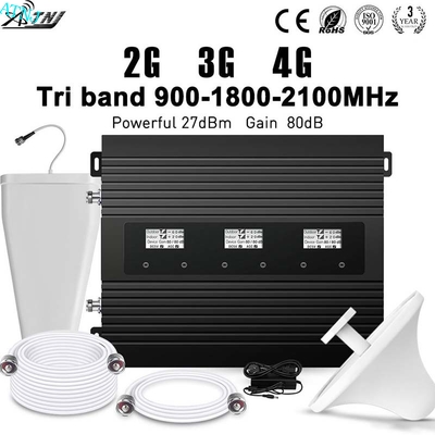 2G 3G 4G 80dBの利益多バンド中継器900MHz 1800MHz 2100MHz
