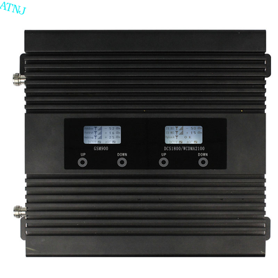 黒い2G 3G 4G三バンド ネットワークのブスター装置出力電力17dBm